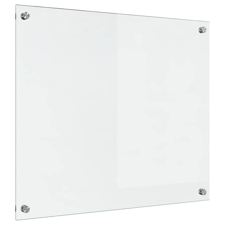 Vidaxl keuken achterwand doorzichtig 70 x 60 cm gehard glas