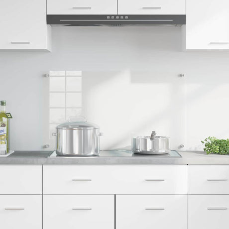 Vidaxl keuken achterwand doorzichtig 90 x 50 cm gehard glas