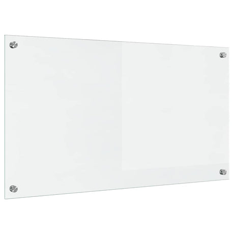 Vidaxl keuken achterwand doorzichtig 90 x 50 cm gehard glas