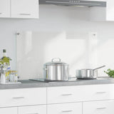 Vidaxl keuken achterwand doorzichtig 100 x 50 cm gehard glas