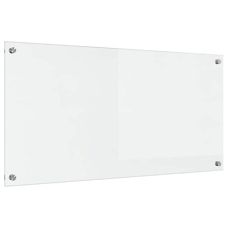 Vidaxl keuken achterwand doorzichtig 100 x 50 cm gehard glas