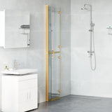 Vidaxl inloopdouchewand goud 90 x 6.5 x 190 cm