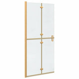Vidaxl inloopdouchewand goud 90 x 6.5 x 190 cm