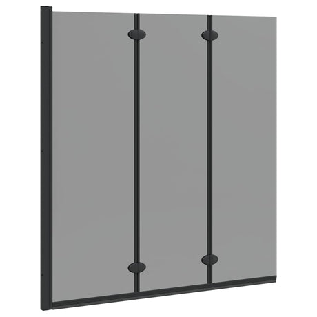 Vidaxl douche omhulsel zwart 130 x 138 cm esg-glas en aluminium