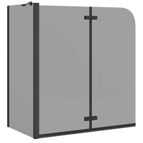 Vidaxl douche omhulsel zwart 120 x 68 x 130 cm esg-glas en aluminium