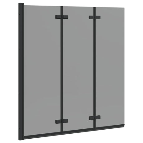 Vidaxl douche omhulsel zwart 130 x 138 cm esg-glas en aluminium