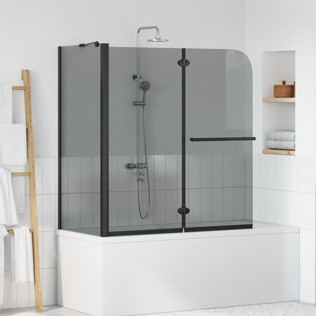 Vidaxl bi-vouw douche omheining donker transparant 120 x 67 x 129 cm