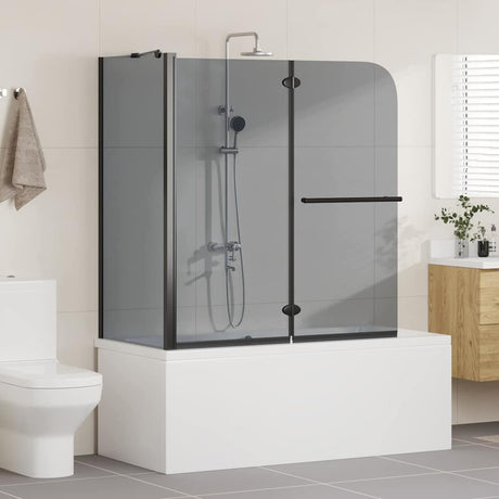 Vidaxl bi-vouw douche omheining donker transparant 120 x 67 x 129 cm