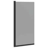 Vidaxl bad douchescreen zwart 68 x 130 cm gehard glas
