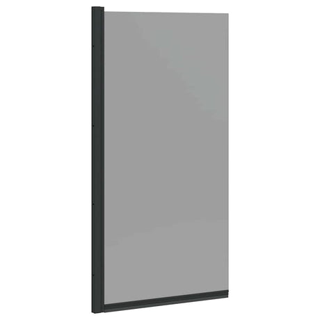 Vidaxl bad douchescreen zwart 68 x 130 cm gehard glas