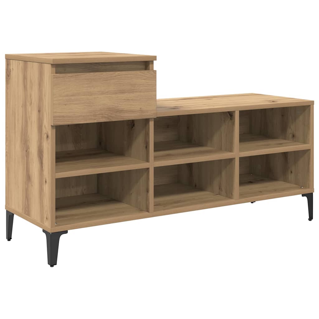 Vidaxl schoenenkast met lade artisanaal eikenkleurig 102 x 36 x 60 cm