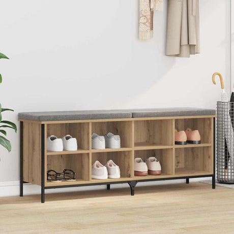 Vidaxl schoenenkast met plank artisan eiken 131 x 35 x 50 cm