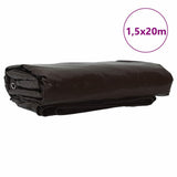 Vidaxl zeil 650g m² bruin 1,5 x 20 m canvas met pvc-coating