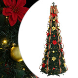 Vidaxl kunstkerstboom met 150 led met standaard groen 185 cm pvc