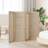 Vidaxl kastdeur 4 pcs naturel 110 x 2,1 x 39,5 cm massief grenenhout