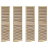 Vidaxl kastdeur 4 pcs naturel 170 x 2,1 x 49,5 cm massief grenenhout