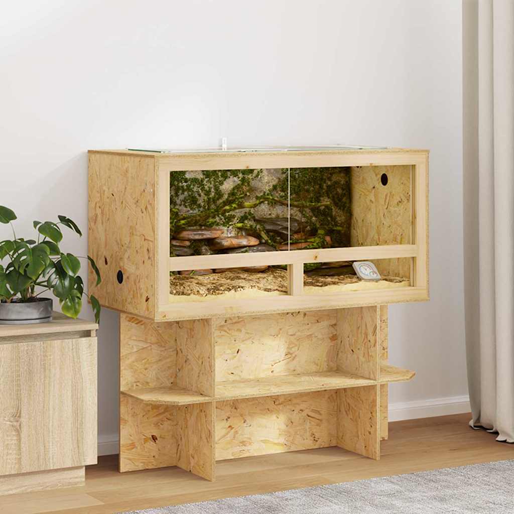 Vidaxl terrarium bruin 100 x 50 x 50 cm osb