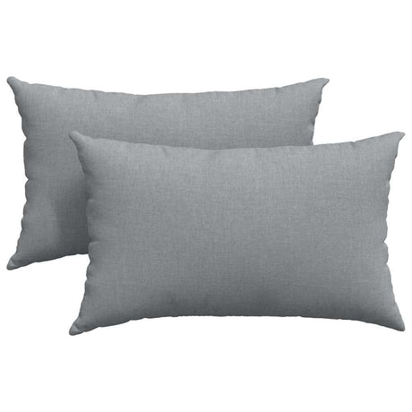 Vidaxl sofa kussens 2 stuks lichtgrijs 50 x 30 cm stof