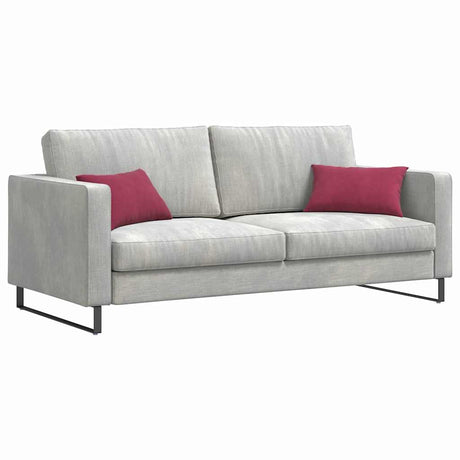 Vidaxl sofa kussens 2 stuks wijnrood 50 x 30 cm cordstof