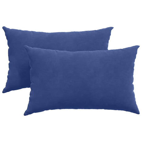 Vidaxl sofa kussens 2 stuks politieblauw 50 x 30 cm cordstof