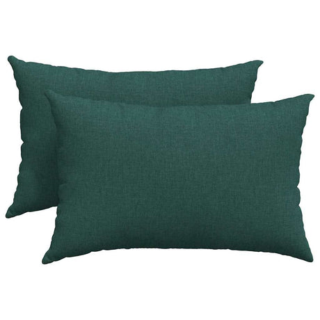 Vidaxl sofa kussens 2 pcs donkergroen 60 x 40 cm stof