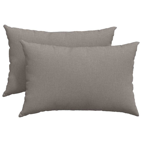 Vidaxl sofa kussens 2 pcs taupe 60 x 40 cm stof