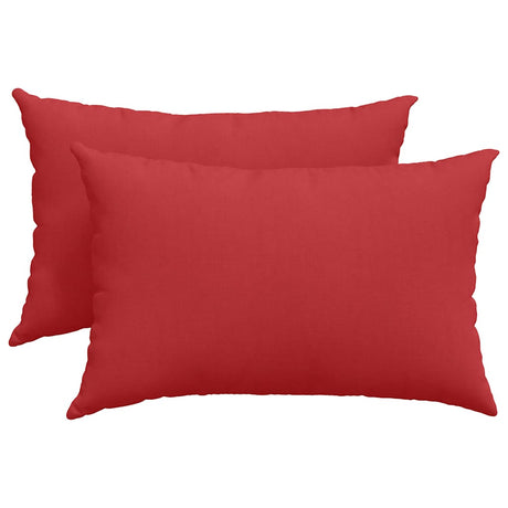 Vidaxl sofa kussens 2 pcs rood 60 x 40 cm stof