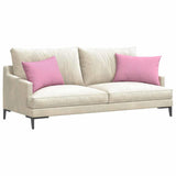 Vidaxl sofa kussens 2 pcs roze 60 x 40 cm stof