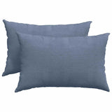 Vidaxl sofa kussens 2 stuks blauw 60 x 40 cm cordstof