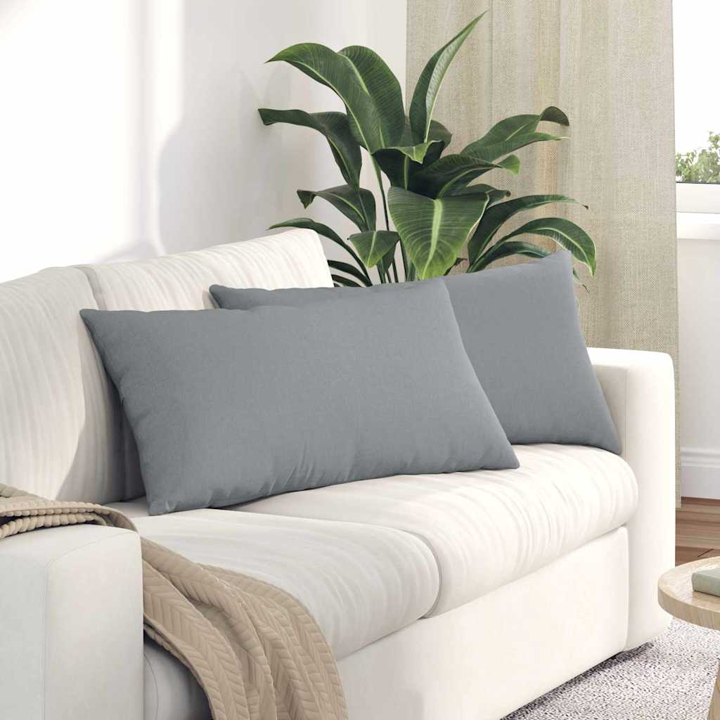Vidaxl sofa kussens 2 pcs lichtgrijs 80 x 40 cm stof