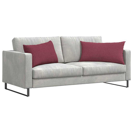 Vidaxl sofa kussens 2 pcs wijnrood 80 x 40 cm stof