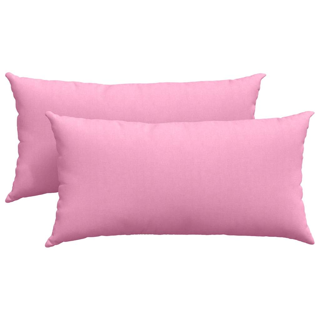Vidaxl sofa kussens 2 pcs roze 80 x 40 cm stof