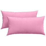 Vidaxl sofa kussens 2 pcs roze 80 x 40 cm stof