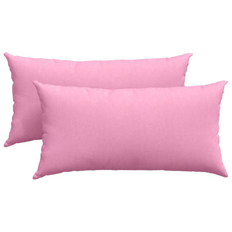 Vidaxl sofa kussens 2 pcs roze 80 x 40 cm stof