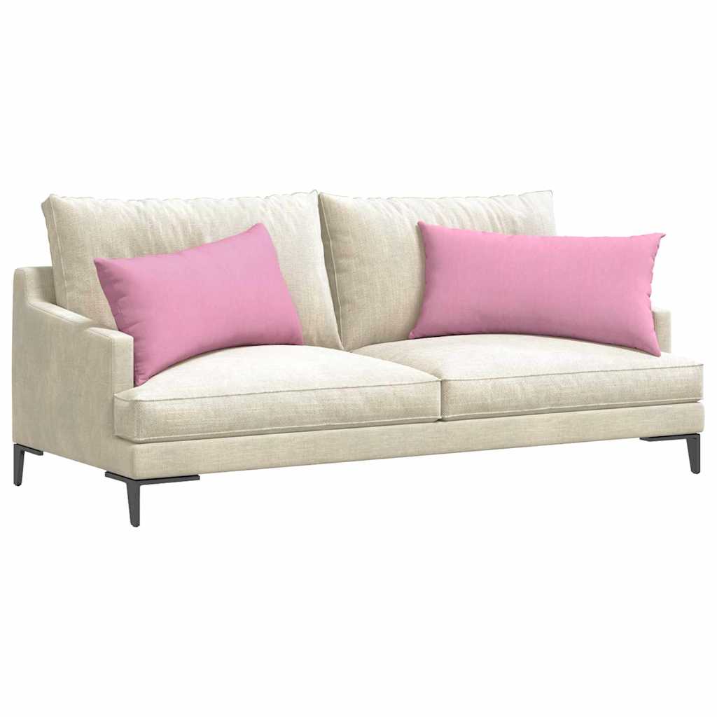 Vidaxl sofa kussens 2 pcs roze 80 x 40 cm stof