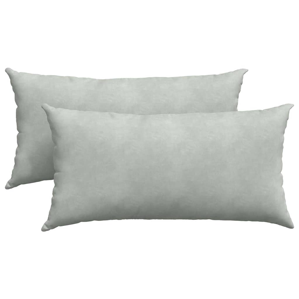 Vidaxl sofa kussens 2 stuks lichtgrijs 80 x 40 cm cordstof