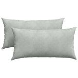 Vidaxl sofa kussens 2 stuks lichtgrijs 80 x 40 cm cordstof