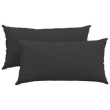 Vidaxl sofa kussens 2 stuks zwart 80 x 40 cm stof