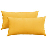 Vidaxl sofa kussens 2 stuks lichtgeel 80 x 40 cm cordstof