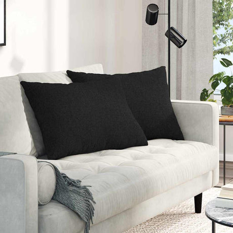 Vidaxl sofa kussens 2 pcs zwart 70 x 50 cm stof