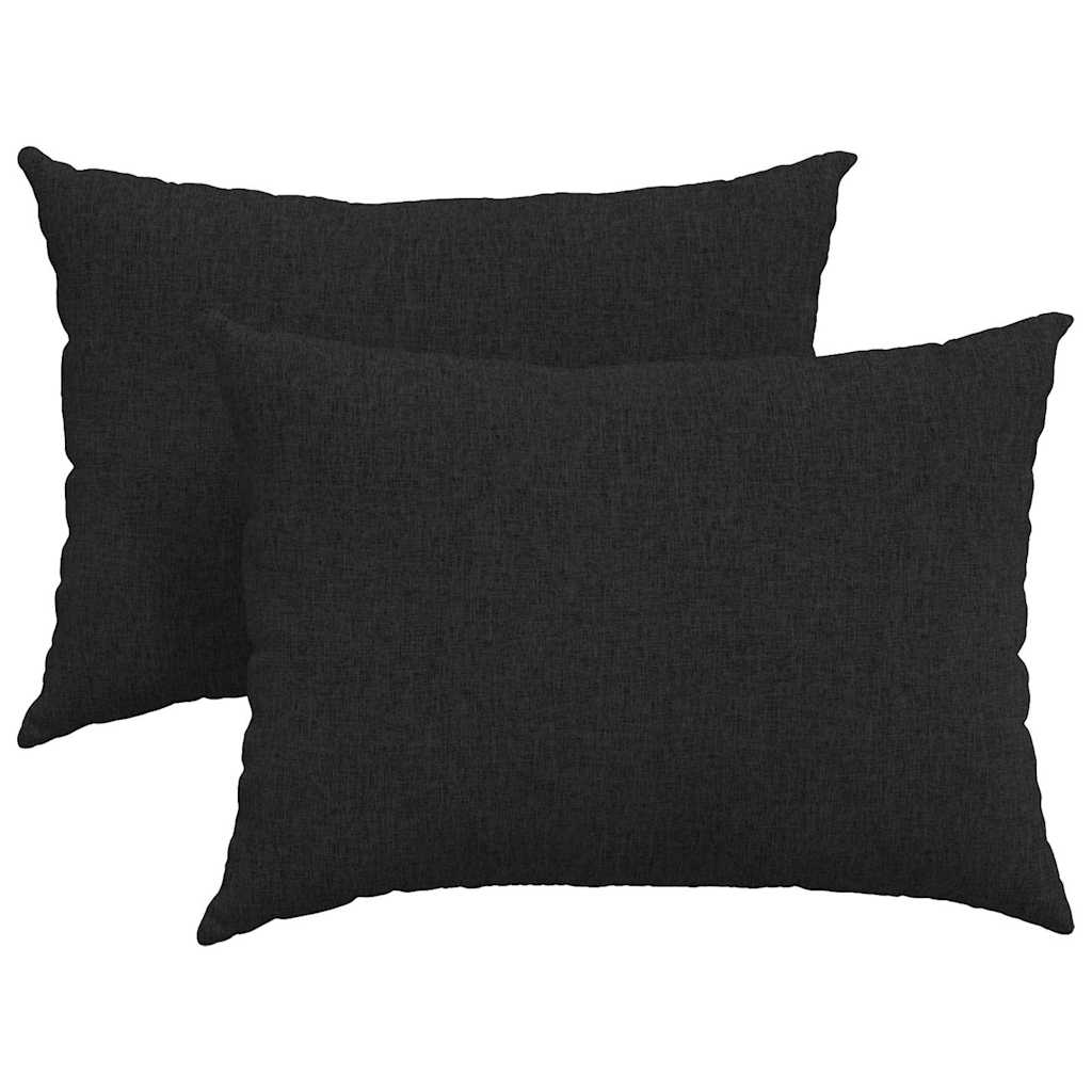 Vidaxl sofa kussens 2 pcs zwart 70 x 50 cm stof