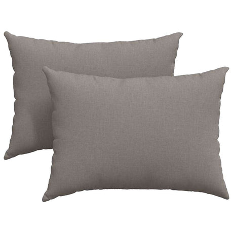 Vidaxl sofa kussens 2 pcs taupe 70 x 50 cm stof