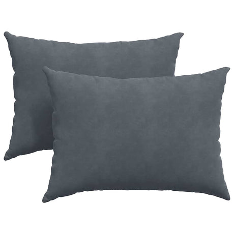 Vidaxl sofa kussens 2 stuks donkergrijs 70 x 50 cm cordstof
