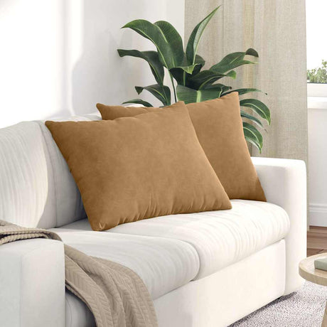 Vidaxl sofa kussens 2 stuks bruin 70 x 50 cm cordstof