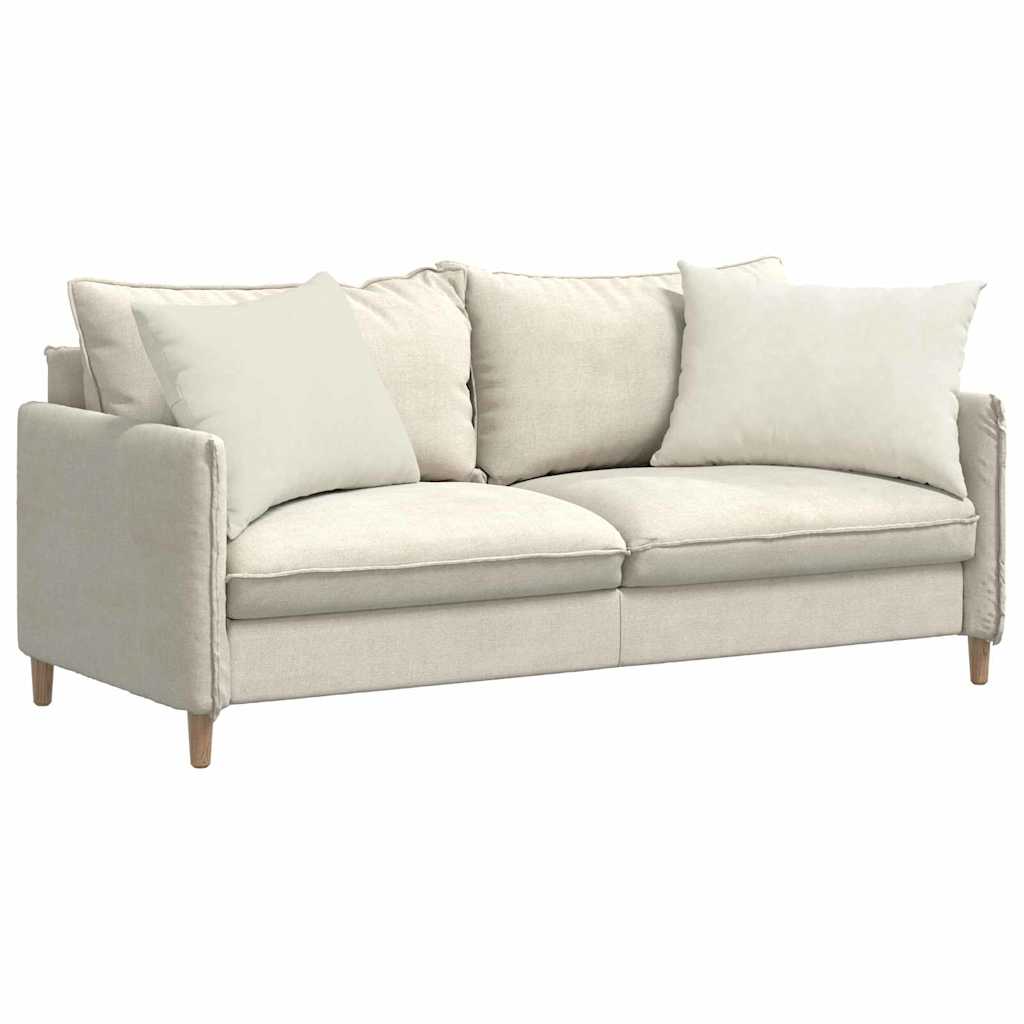 Vidaxl sofa kussens 2 stuks crème 70 x 50 cm cordstof