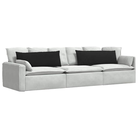 Vidaxl sofa kussens 2 pcs zwart 120 x 40 cm stof