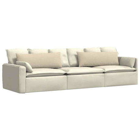 Vidaxl sofa kussens 2 pcs crème 120 x 40 cm stof