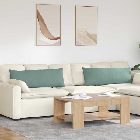 Vidaxl sofa kussens 2 stuks zeegroen 120 x 40 cm cordstof