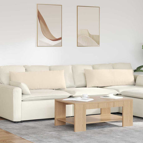 Vidaxl sofa kussens 2 stuks beige 120 x 40 cm stof