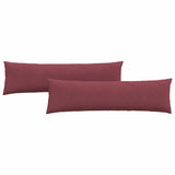 Vidaxl sofa kussens 2 pcs wijnrood 145 x 40 cm stof